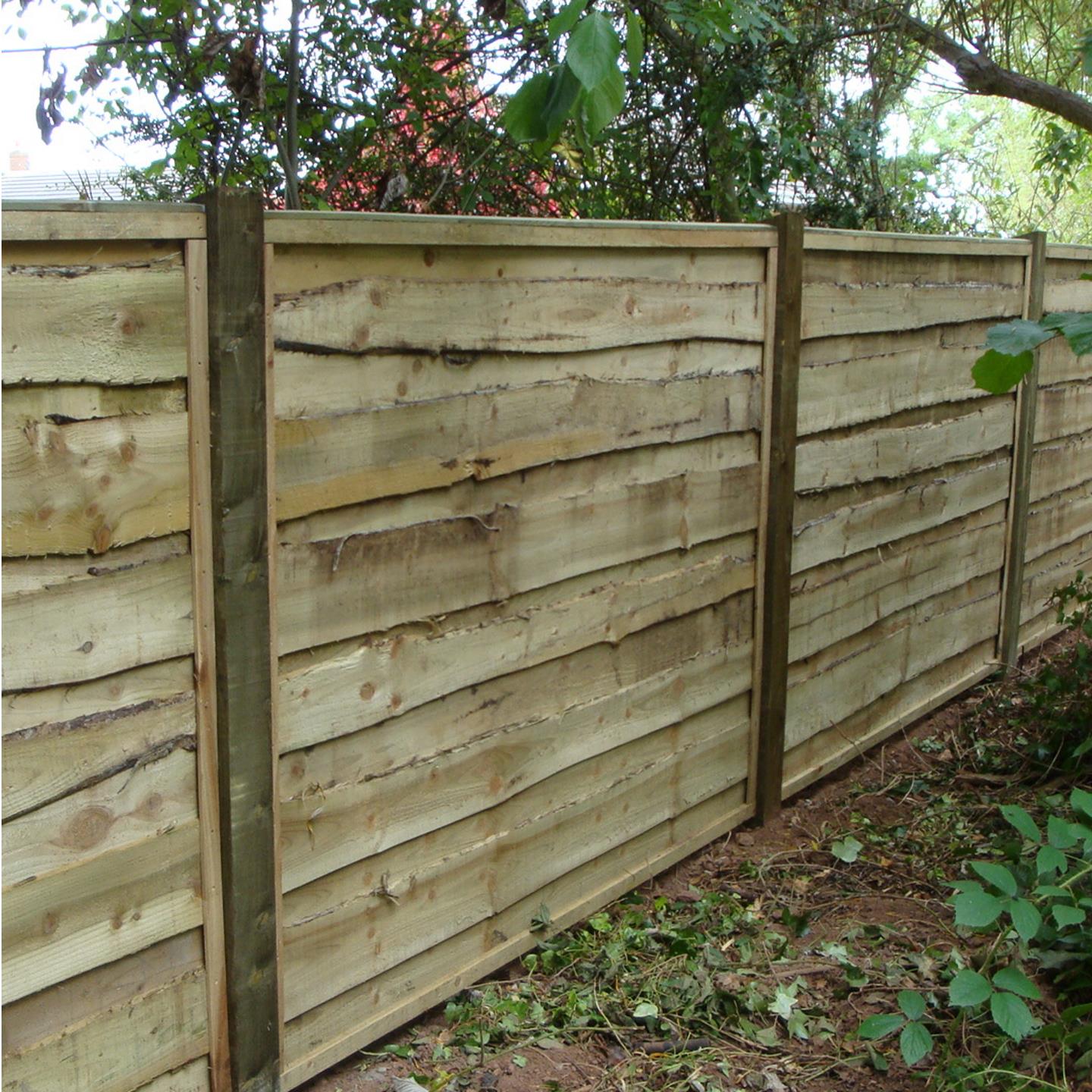 Double Board Panels Waney Lap Fencing Ringwood Fencing